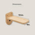 Marche en bois pour lit mural pour chat, dimensions 18,5 x 8 cm