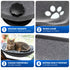 Avantages du panier pour chat en hauteur en feutre gris avec ventouse puissante, design ajouré, coussin confortable et matériau doux résistant.