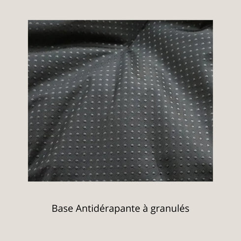 Base antidérapante à granulés du coussin pour chaton, offrant une meilleure stabilité.
