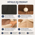 Détails de la maison douillette pour chat avec base antidérapante, pompon suspendu, tissu moelleux et coutures renforcées pour un confort optimal et une meilleure durabilité
