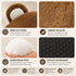 Détails du panier boule pour chat avec oreilles d’ours, peluche longue ultra douce, rembourrage épais et base antidérapante pour un confort chaleureux et stable