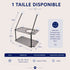 Dimensions visibles sur l’image du hamac ventouse pour chat à double étage, couchage suspendu gris de 50 x 30 x 70 cm, idéal pour plusieurs chats.