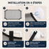 Guide d’installation du hamac ventouse pour chat avec étapes de montage et fixation des ventouses sur une fenêtre.