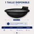 Dimensions visibles sur l’image du lit mural pour chat en filet noir, couchage rond de 42 cm de diamètre à fixer au mur, recommandé jusqu’à 7 kg.