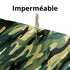 Toit imperméable camouflage de maison pour chat extérieur hiver, protection pluie et humidité.
