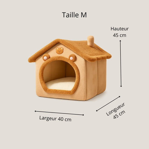 Maison pour chat intérieur taille M dimensions