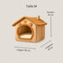 Maison pour chat intérieur taille M dimensions