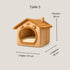 Maison pour chat intérieur taille S dimensions