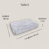 Matelas pour chat gris en peluche, taille M, dimensions 40 × 30 cm avec une épaisseur de 5 cm pour un couchage confortable et isolant.