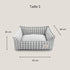 Panier chat de bureau vichy gris taille S avec dimensions 50 × 40 × 20 cm.