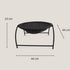 Dimensions du panier pour chat design CatNest avec structure sur pieds, indiquant largeur, profondeur et hauteur du couchage.
