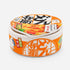 Panier original pour chat en forme de bol de nouilles japonaises orange avec couvercle moelleux et intérieur doux pour se reposer au chaud.