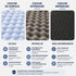 Structure 3 couches du tapis de refroidissement pour chat avec surface Ice Silk respirante, mousse 3D et base antidérapante pour un confort durable.